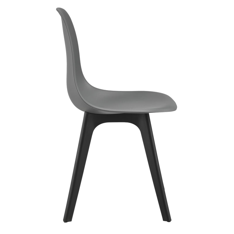 Croquis coté Set de 4 Chaises Brevik Plastique 83 x 54 x 48 cm Plusieurs couleurs [en.casa]