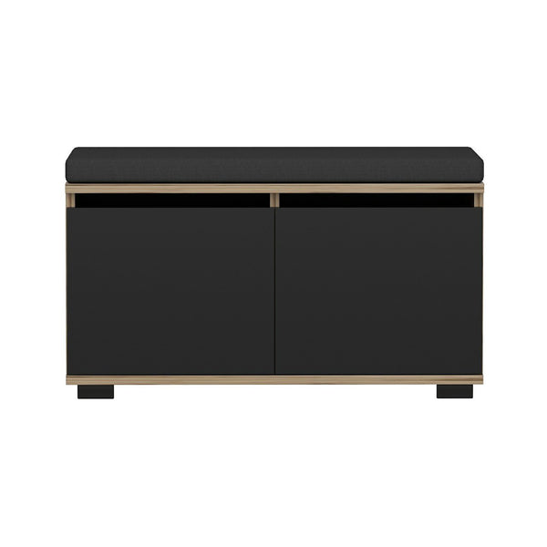 Banc à chaussures Brande avec 4 compartiments de rangement 42x80x35cm en différentes couleurs [en.casa]