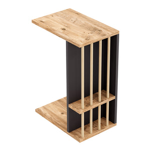 Table d'appoint Siikainen panneau de particules bois plastique 44 x 29 x 65 cm [en.casa]