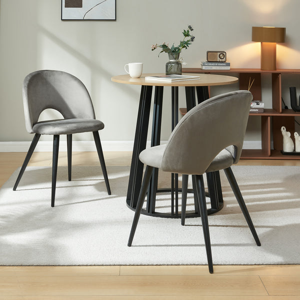 Lot de chaises de salle à manger Karijoki 77 x 50 x 55 cm [en.casa]