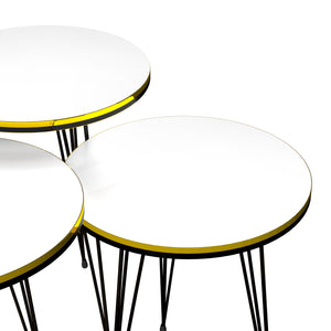 Set de 3 tables d'appoint Ry rondes gigognes [en.casa]
