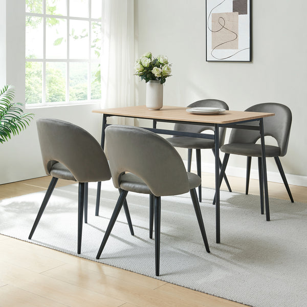 Lot de chaises de salle à manger Karijoki 77 x 50 x 55 cm [en.casa]