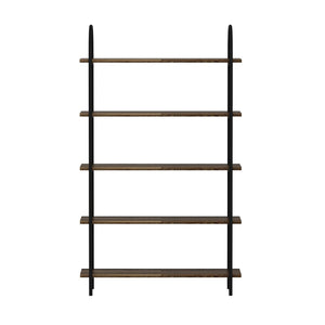 Étagère autoportante Broager à niveaux noir / effet bois ancien [en.casa]