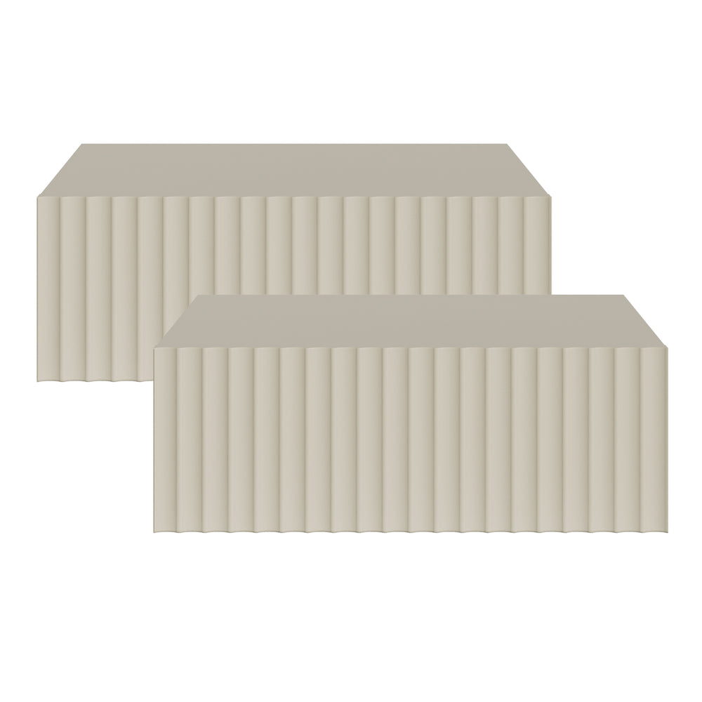 Lot de 2 tables de chevet murales Nand [en.casa]