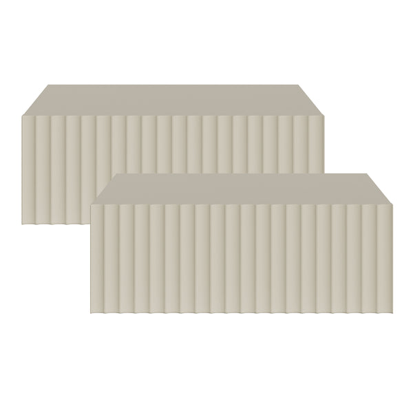 Lot de 2 tables de chevet murales Nand [en.casa]
