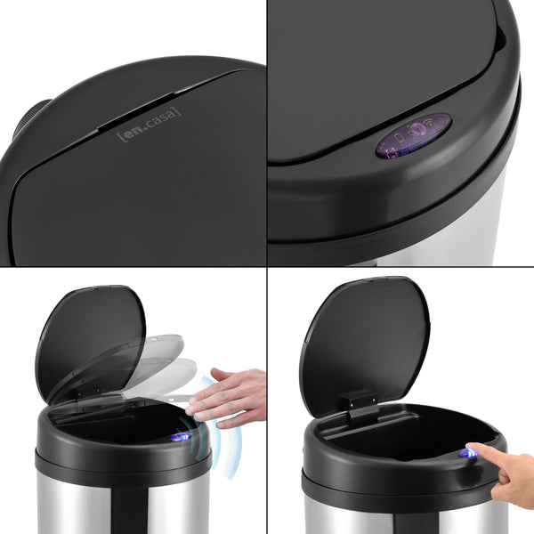 Poubelle à capteur différentes couleurs et tailles [en.casa]