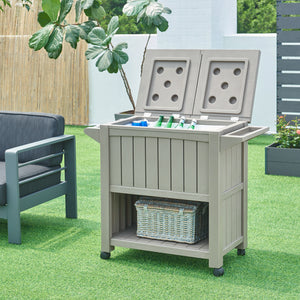 Camion frigorifique extérieur Arsita 102x47x87 cm Beige [casa.pro]