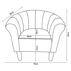 Fauteuil Jelgava 70 x 70 x 58 cm Plusieurs Couleurs [en.casa] 