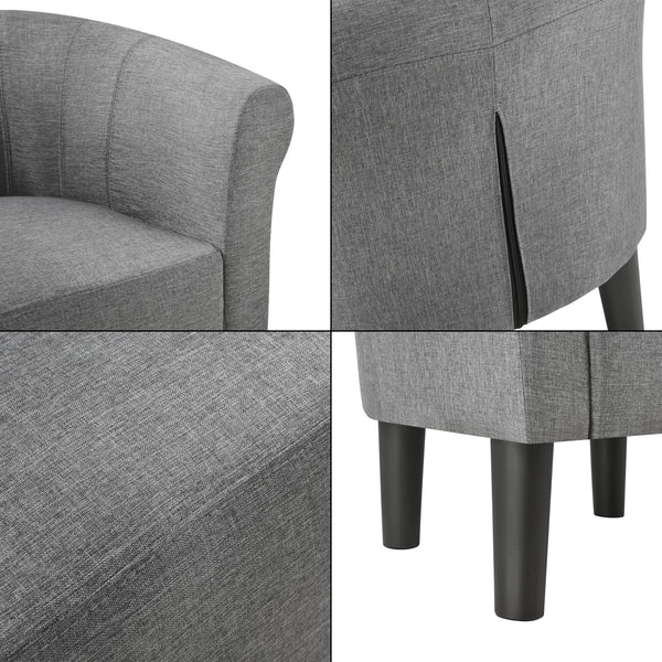 Fauteuil Jelgava 70 x 70 x 58 cm Plusieurs Couleurs [en.casa] 
