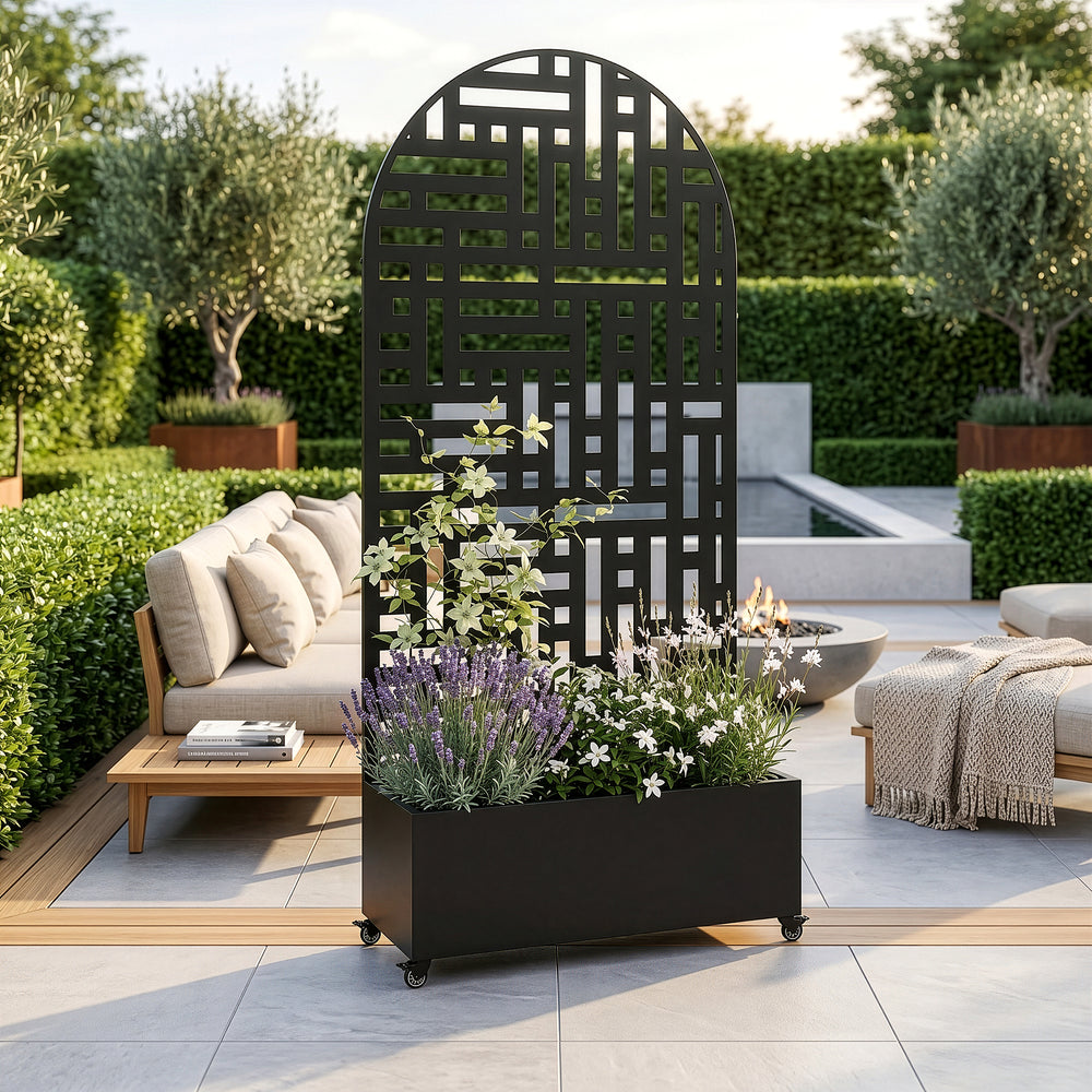 Cloison Bernalda avec jardinière en forme d'arc [casa.pro]