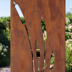 Piquets de jardin Irsina lot de 2 160x50 cm acier Corten rouille noble [casa.pro]