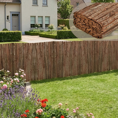 Clôture Brise Vue Écorce / Bois de Saule Plusieurs Tailles [casa.pro]