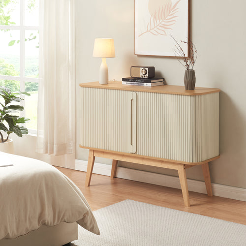 Buffet Tysvær bambou 110 x 40 x 80 cm [en.casa]