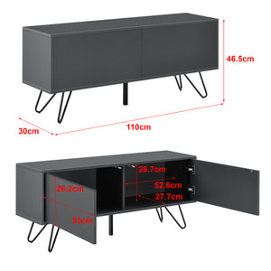 Commode Bollebygd à 2 Portes 47 x 110 x 30 cm  Plusieurs couleurs [en.casa]