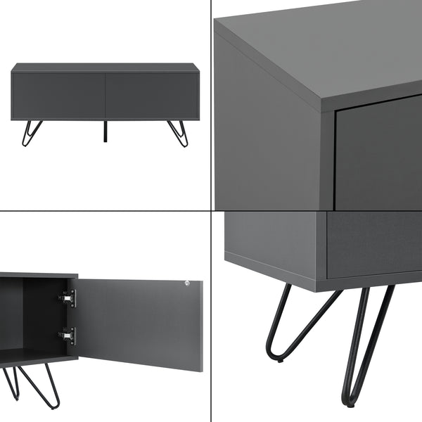 Commode Bollebygd à 2 Portes 47 x 110 x 30 cm  Plusieurs couleurs [en.casa]