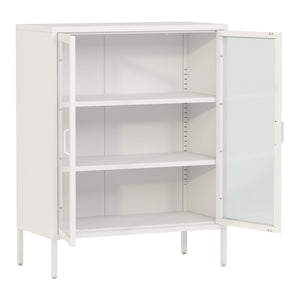 Buffet Fauske avec portes en verre en différentes couleurs [en.casa]