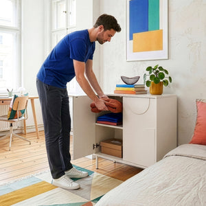 Commode Holea avec 2 portes 75 x 70 x 34 cm [en.casa] 