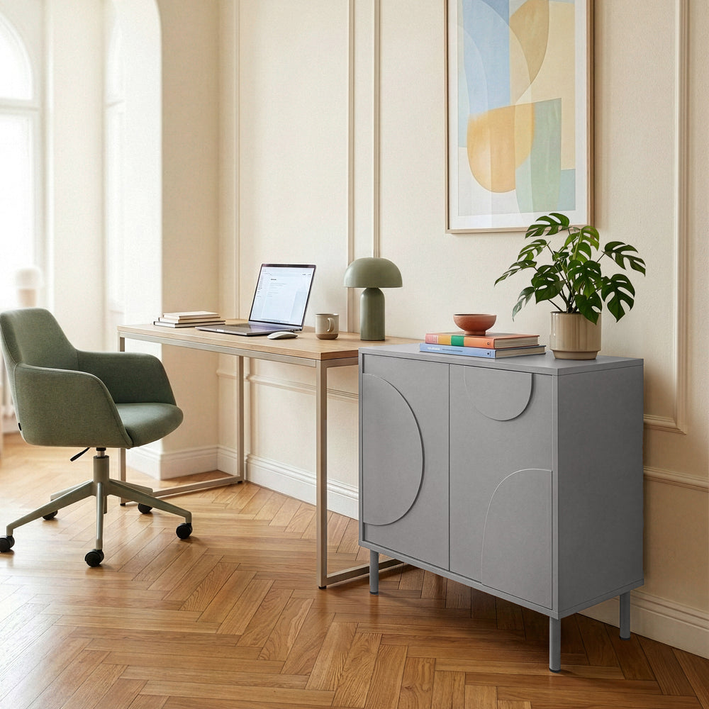 Commode Holea avec 2 portes 75 x 70 x 34 cm [en.casa] 