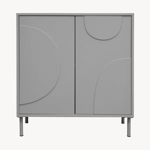 Commode Holea avec 2 portes 75 x 70 x 34 cm [en.casa] 