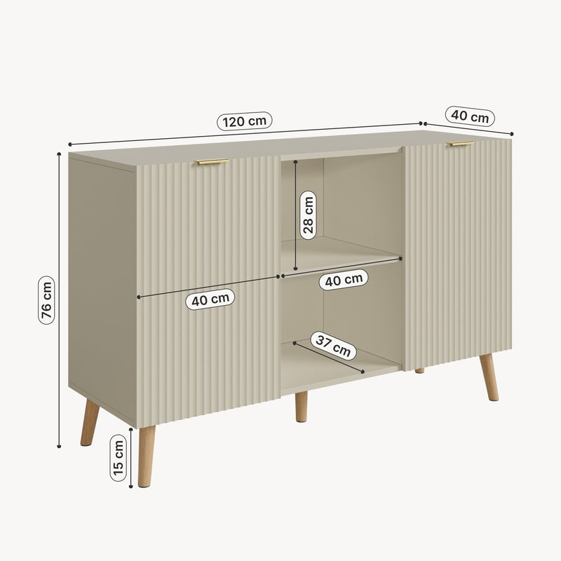 Croquis coté Buffet Nand [en.casa]