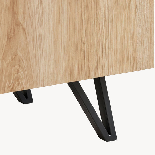 Buffet Noppen effet chêne [en.casa] 