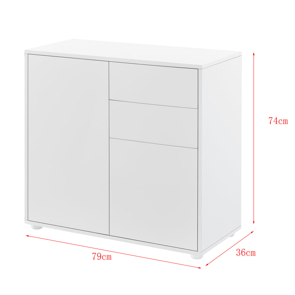 Buffet Paarl 74x79x36 cm en différentes couleurs [en.casa] - premiumXL