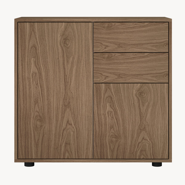 Commode Paarl 74 x 79 x 36 cm avec 2 portes [en.casa]