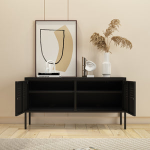 Buffet Pyhtää 118x40x60cm Acier [en.casa]