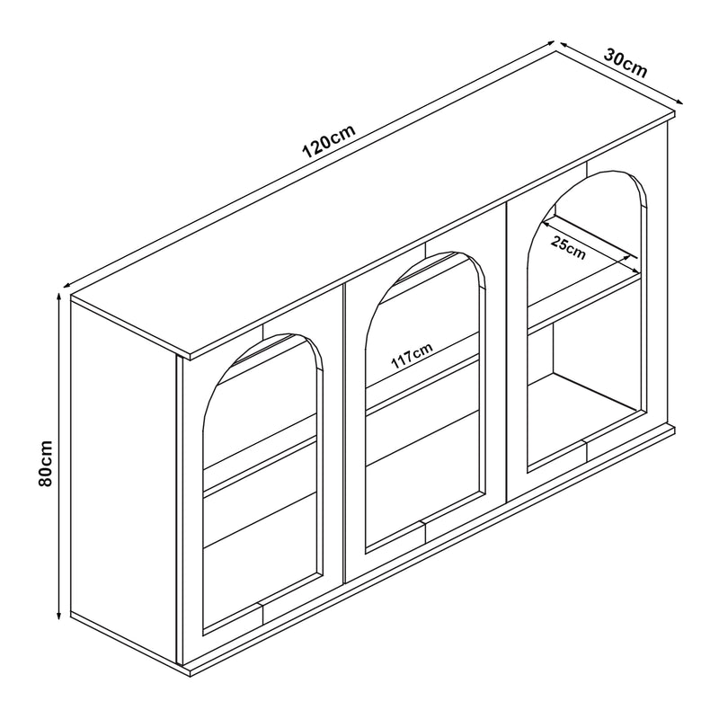 Croquis coté Buffet Trorhun [en.casa] 