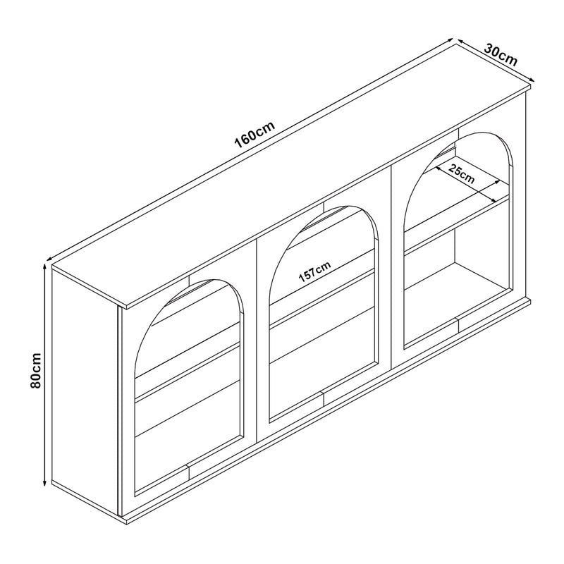 Croquis coté Buffet Trorhun [en.casa] 