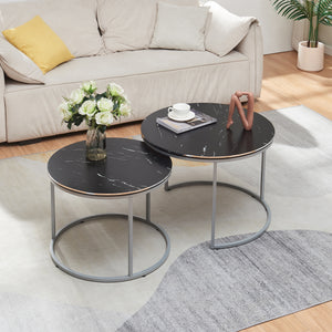 Ensemble de tables basses Skagen en lot de 2, en différentes couleurs [en.casa]