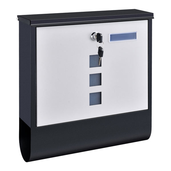 Boîte aux lettres Sanitz acier galvanisé 34x31x10 cm plusieurs couleurs [en.casa]
