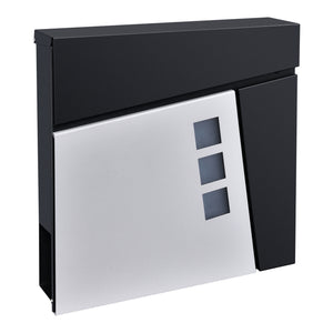 Boîte aux lettres Alfstedt 37x37x10,5 cm en acier, disponible en différentes couleurs [en.casa]
