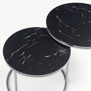 Ensemble de tables basses Skagen en lot de 2, en différentes couleurs [en.casa]