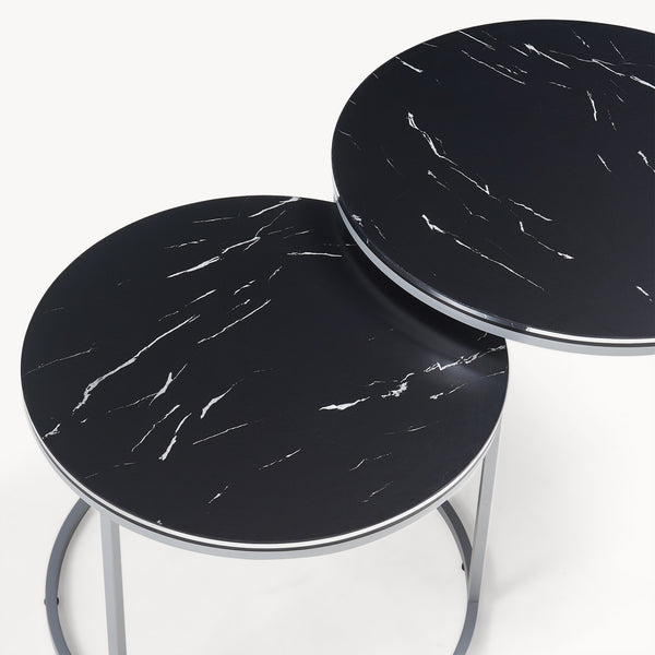 Ensemble de tables basses Skagen en lot de 2, en différentes couleurs [en.casa]