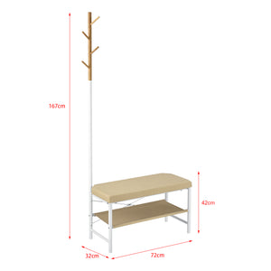 [pro.tec] Banc à Chaussures avec sans Portemanteau