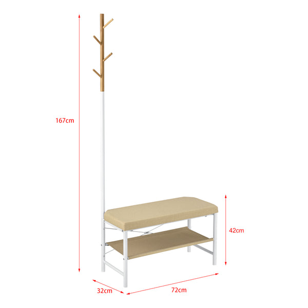 [pro.tec] Banc à Chaussures avec sans Portemanteau