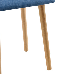 Tabouret Rembourré Design Assise Stylée pour Salon Pieds en Hêtre Polyester 46 x 36 x 36 cm [en.casa]