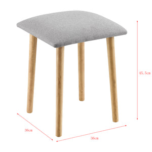 Pouf Gera 45,5 x 36 x 36 cm Rembourré en différentes couleurs en.casa