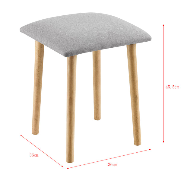 Pouf Gera 45,5 x 36 x 36 cm Rembourré en différentes couleurs en.casa