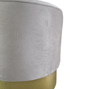 Tabouret Larvik métal velours 40 x 40 cm [en.casa]