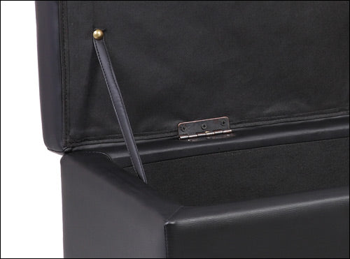 Coffre de siège Bukit 118x37x43 cm simili cuir [en.casa]