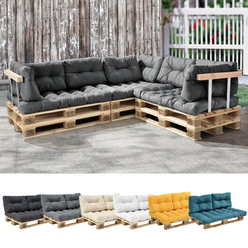 Coussin de palette Comfy en différentes couleurs en.casa - premiumXL
