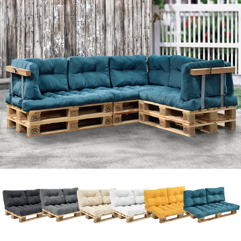 Coussin de palette Comfy en différentes couleurs en.casa - premiumXL