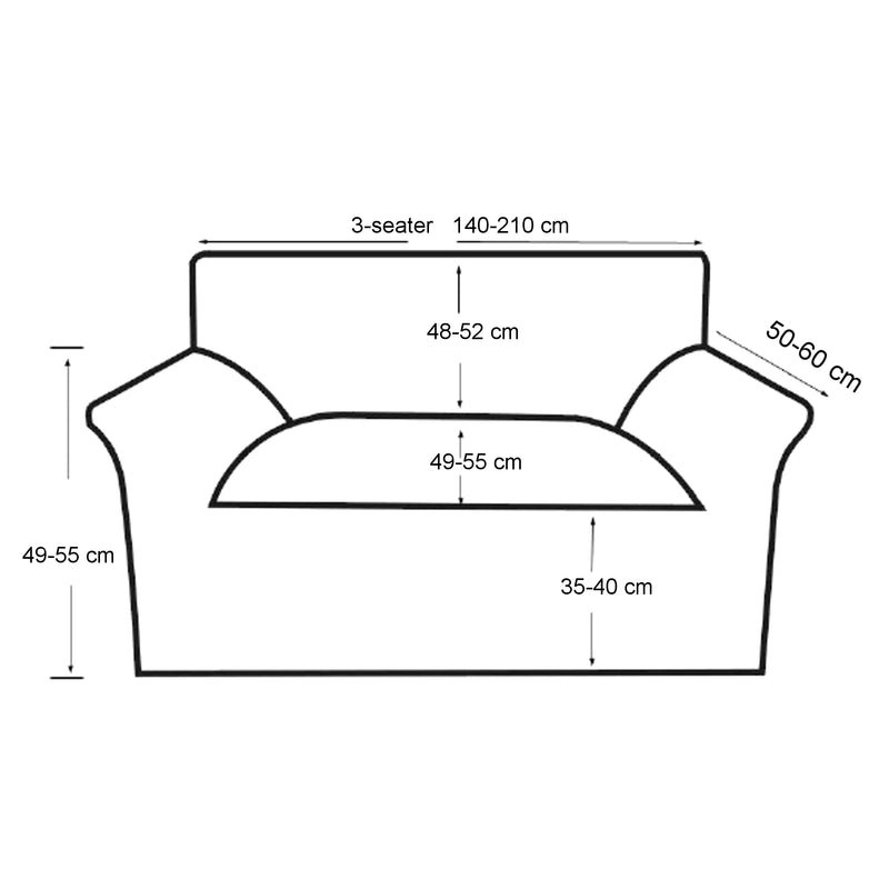 Croquis coté Housse protectrice pour meubles intérieurs élastique [neu.haus]