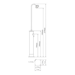 Douche solaire de jardin Ampend casa.pro