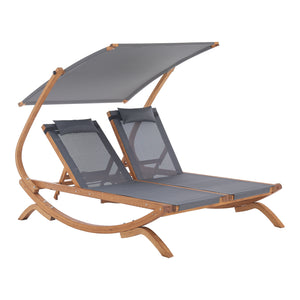 Lit double Karystos 197x156x144cm Gris foncé [en.casa]