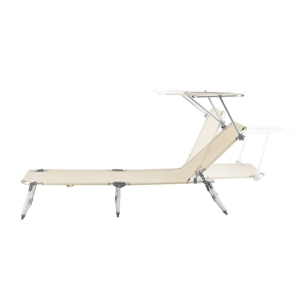 Chaise longue Legorreta Aluminium 189x57x28 cm [en.casa]