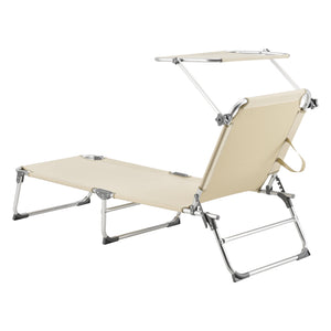 Chaise longue Legorreta Aluminium 189x57x28 cm [en.casa]