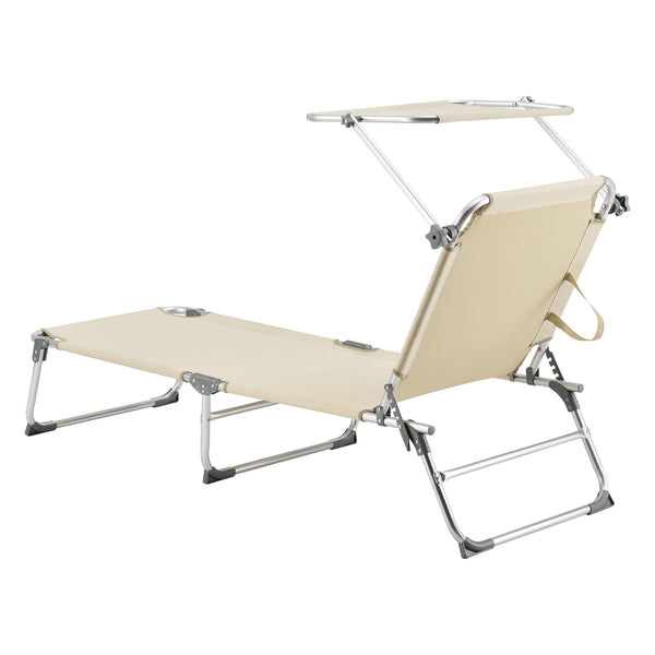 Chaise longue Legorreta Aluminium 189x57x28 cm [en.casa]